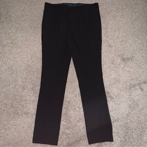 Egara Men's Black Dress Pants - Slim Flat Front